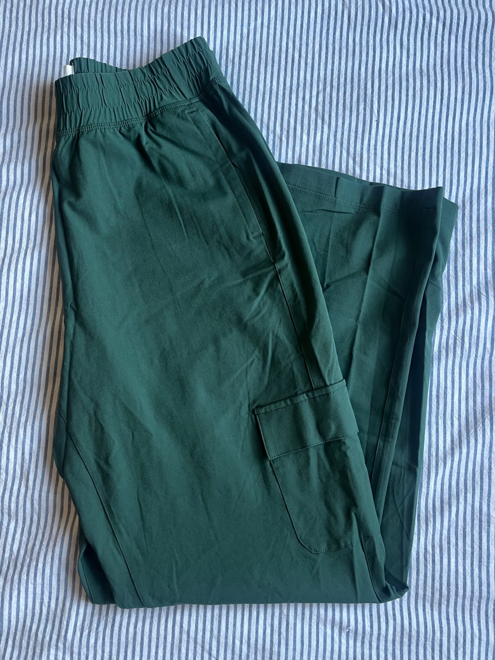 Roots x Alder Stretchy Athletic Cargo Pants in Green